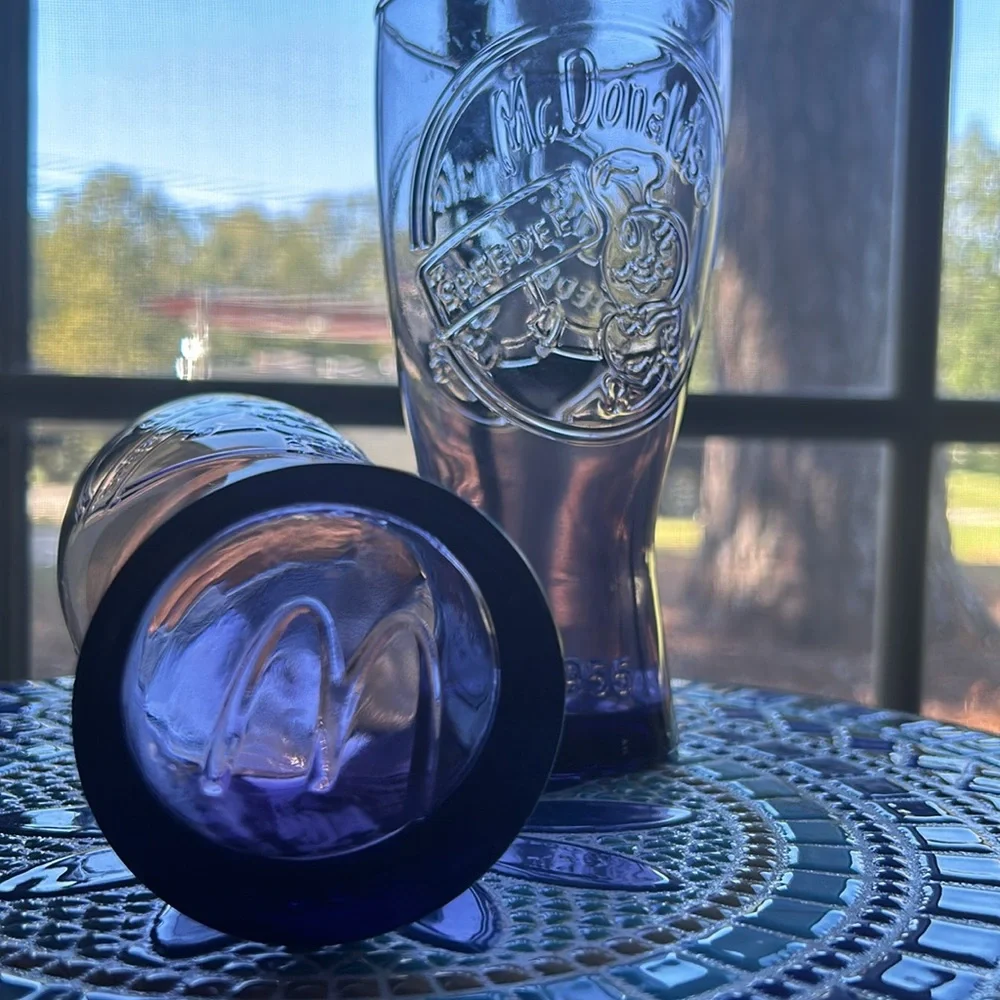 McDonald’s 1955 Vintage Purple Speedee Glass